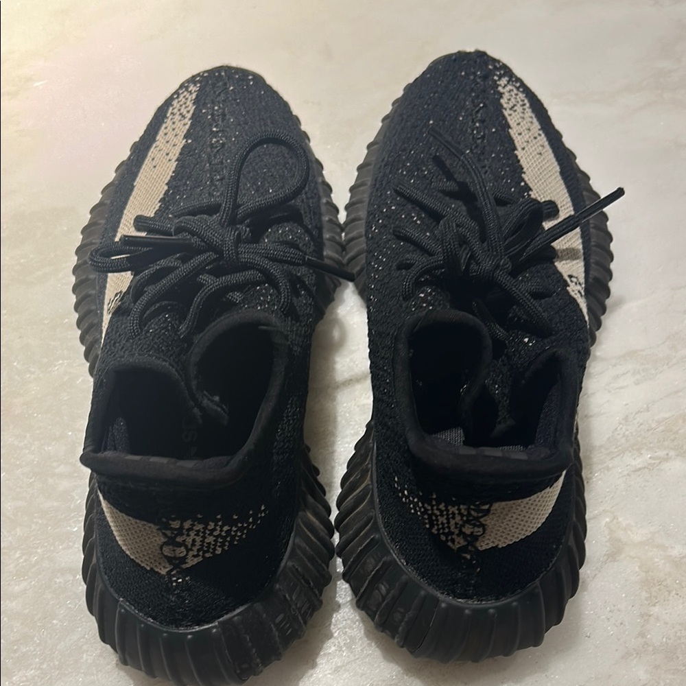 Adidas Yeezy Boost 350 V2 Black and Cream Sneakers